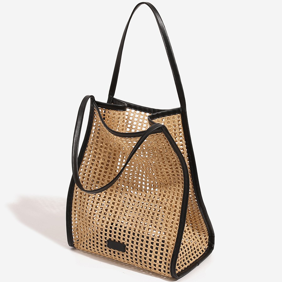 Women'S Raffia Bags - Kadın Rafya Hasır Dokuma Plaj Tatil