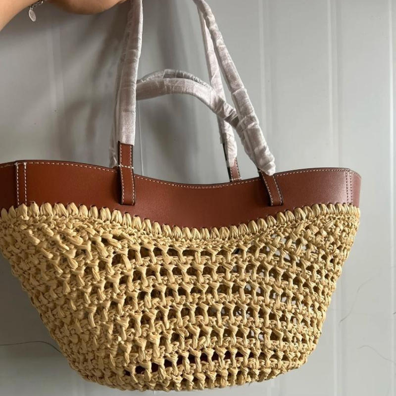 Women Bags On Sale - Marka Hollow Dokuma Plaj Çantası Niş
