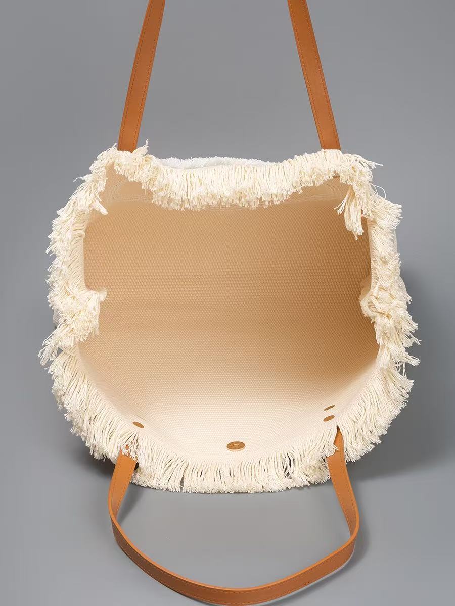 Renkli Mandala Yamalı Rafya Ça - Women'S Raffia Bags incelemesi ve fiyatı