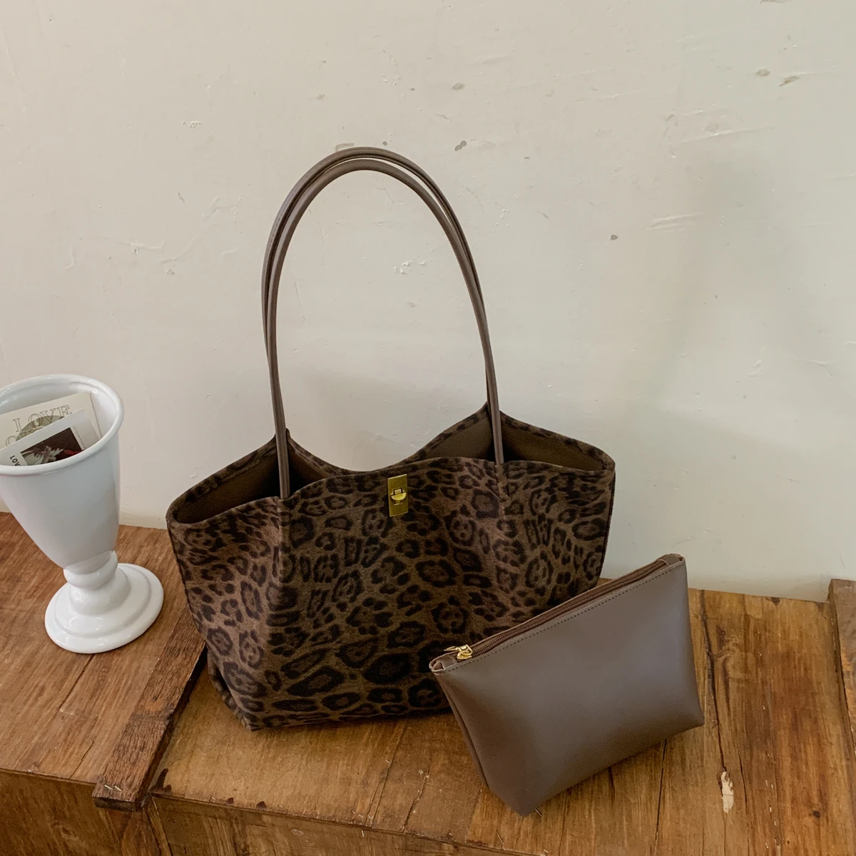 Kadınlar için Retro Leopar Des - Women'S Bags Handbags incelemesi ve fiyatı